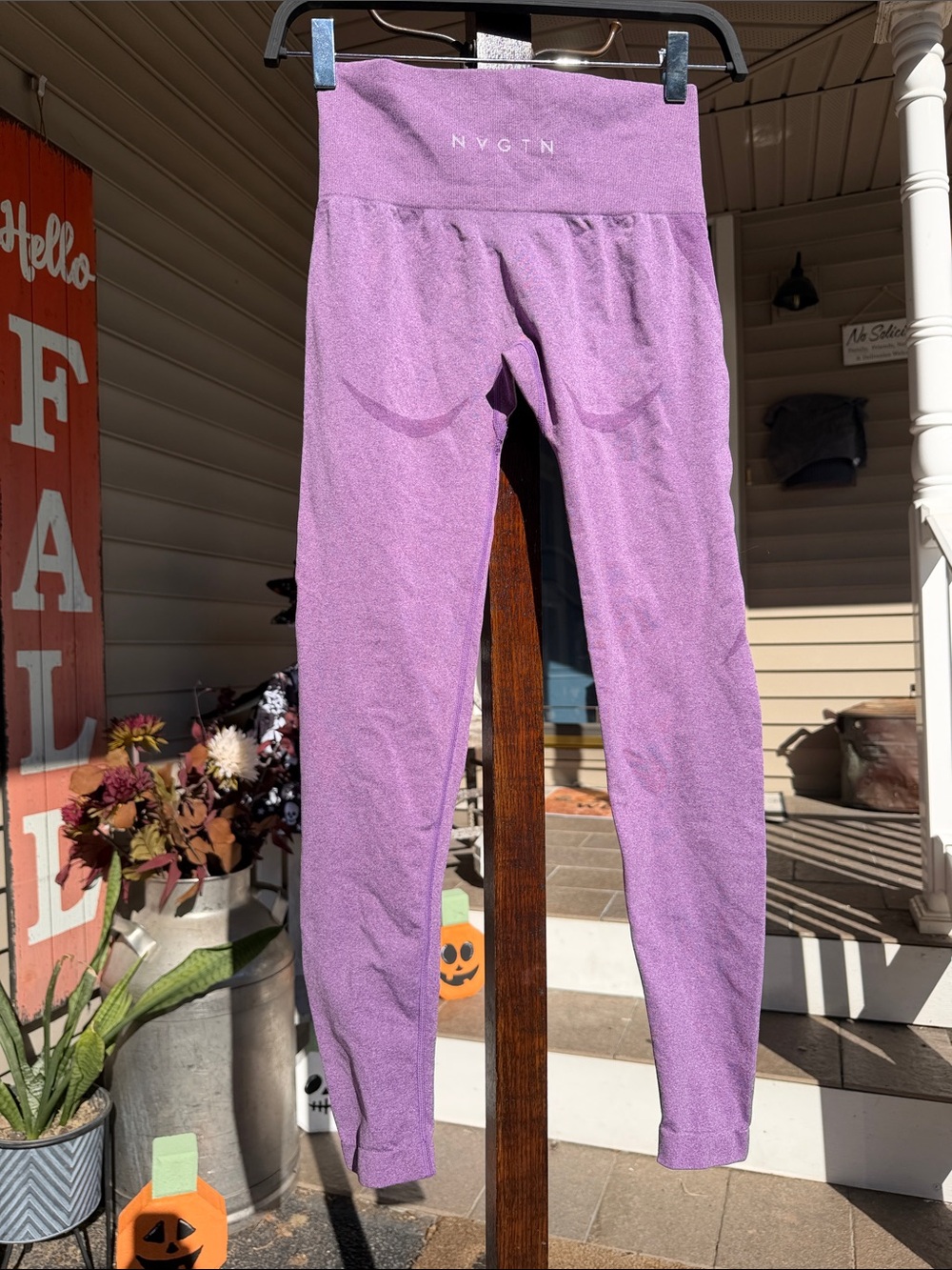 NVGTN Women's Lavender Purple High-Waist Active Leggings